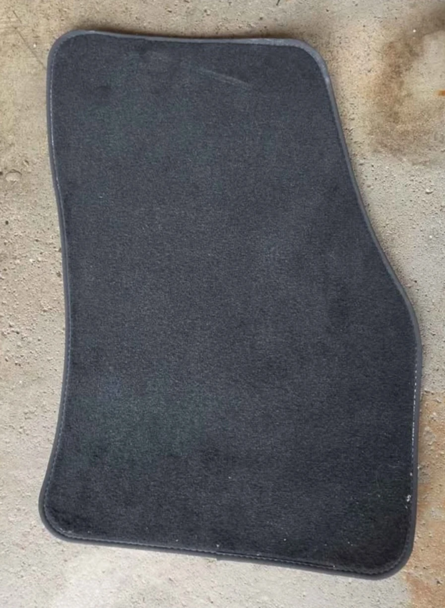 Set of 4 Black carpet floor mats from a 2012 dodge grand caravan - photo 3