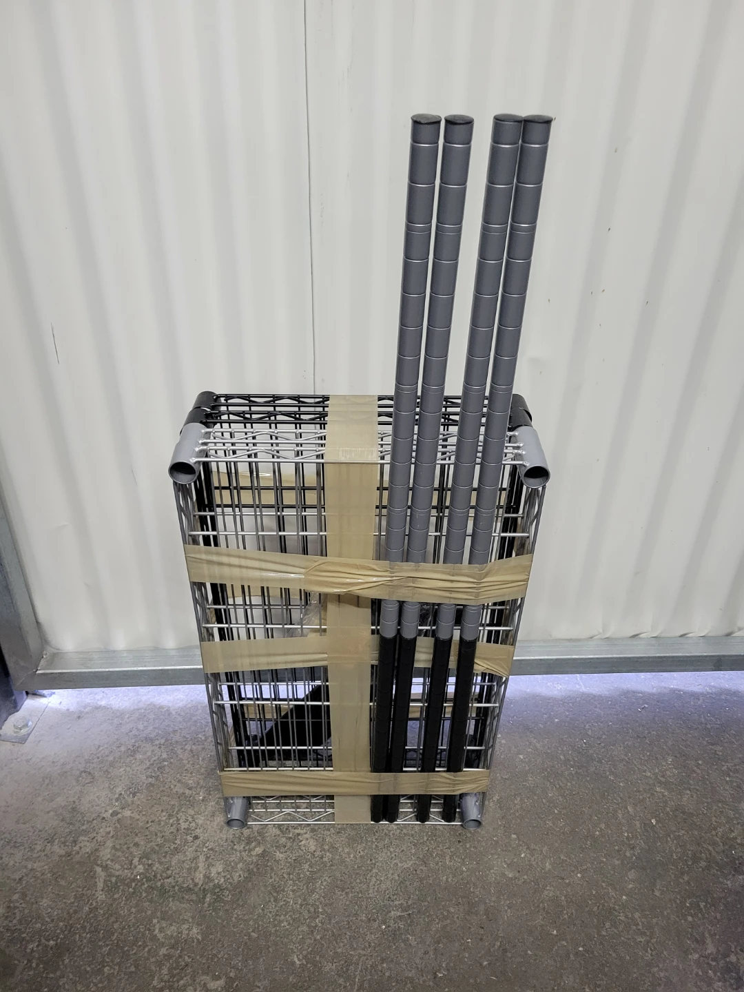 4-tier metal wire shelving unit - photo 3