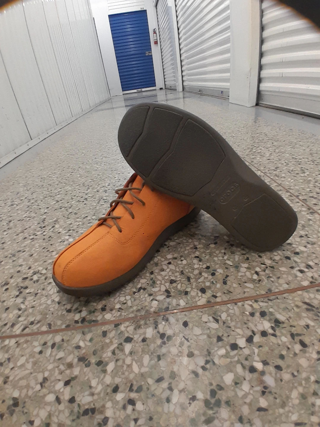 Orange Crocs Lace-Up Shoes Men's Size 13 - photo 3