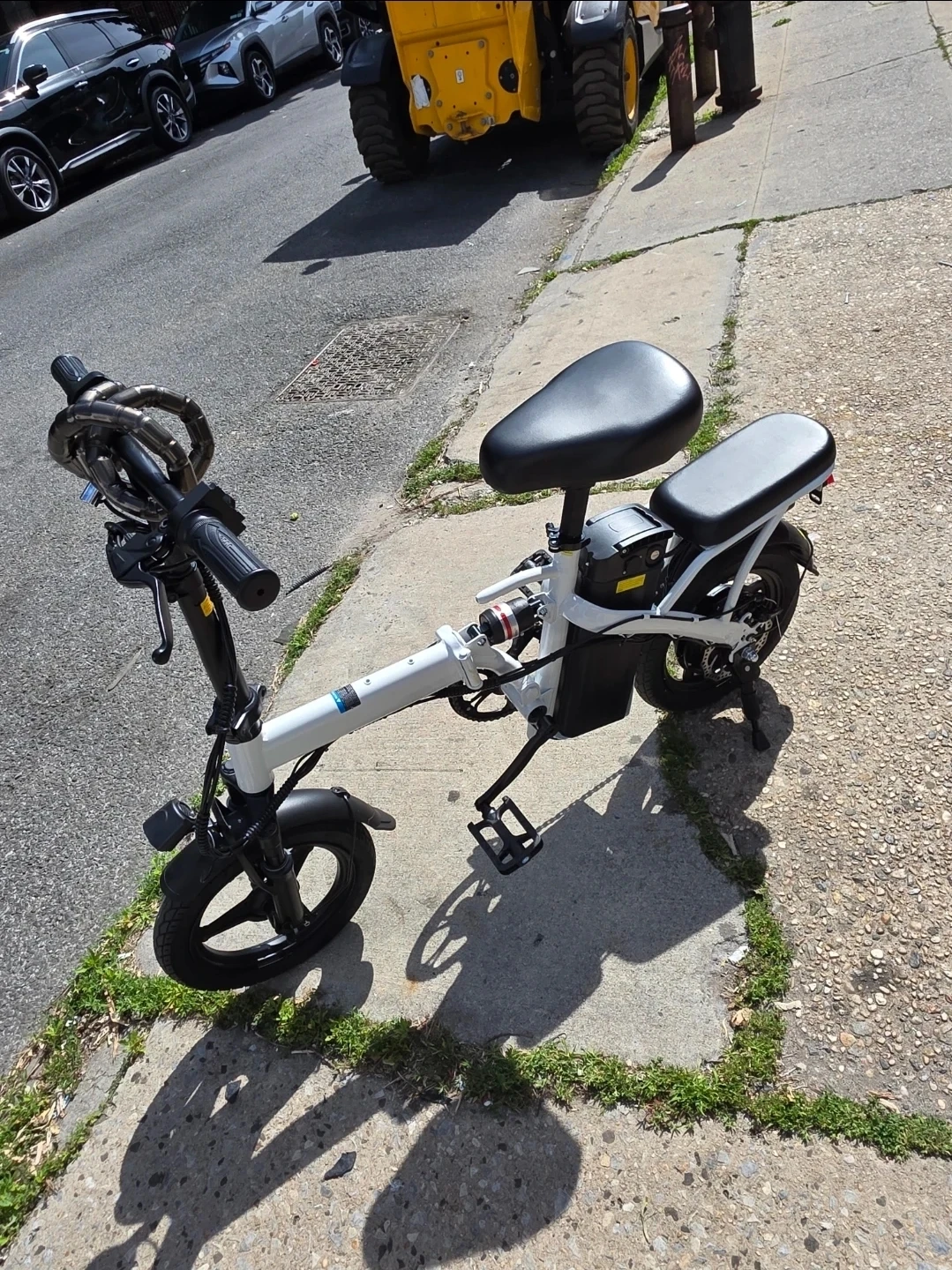 White Folding Electric Bike - photo 5