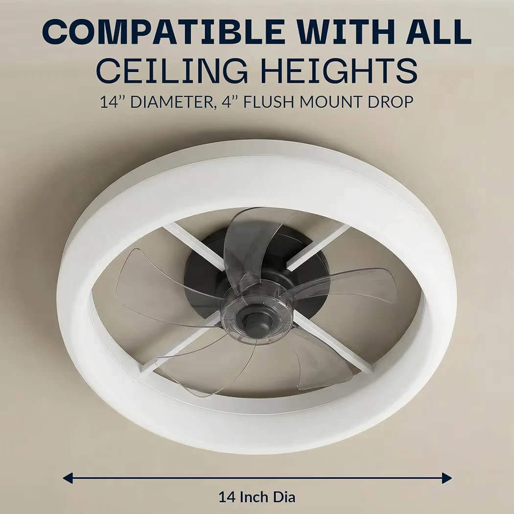 Bell+Howell 14 Inch Ceiling Fan with Light - photo 2