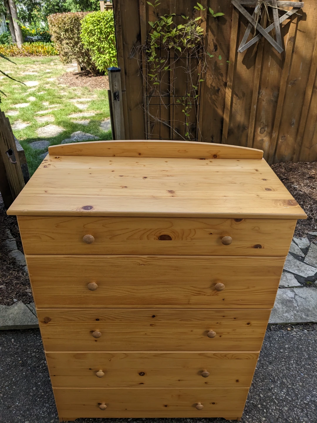 5 Drawer Tallboy Chest in Solid Pine - photo 4