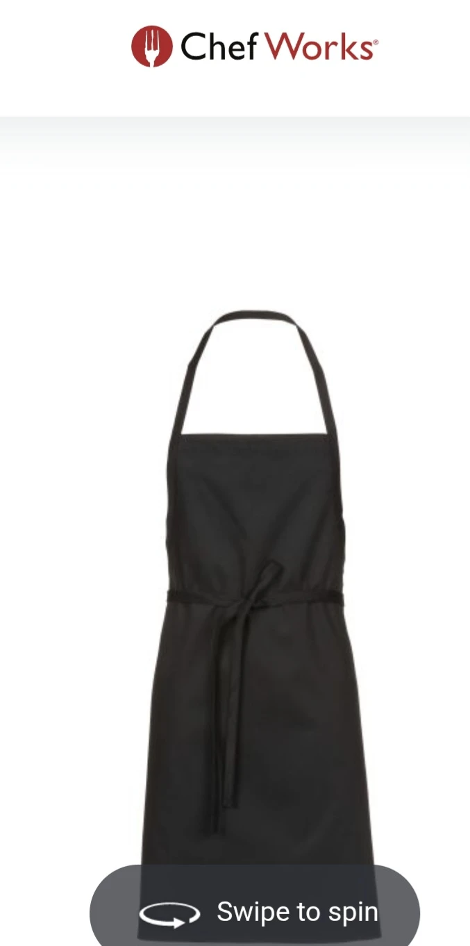 Kitchen Works Black Bib Apron - photo 2