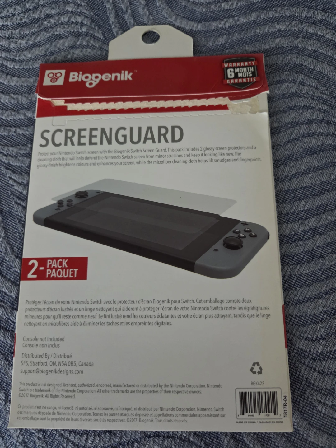 Biogenik Screen Protector for Nintendo Switch - photo 2