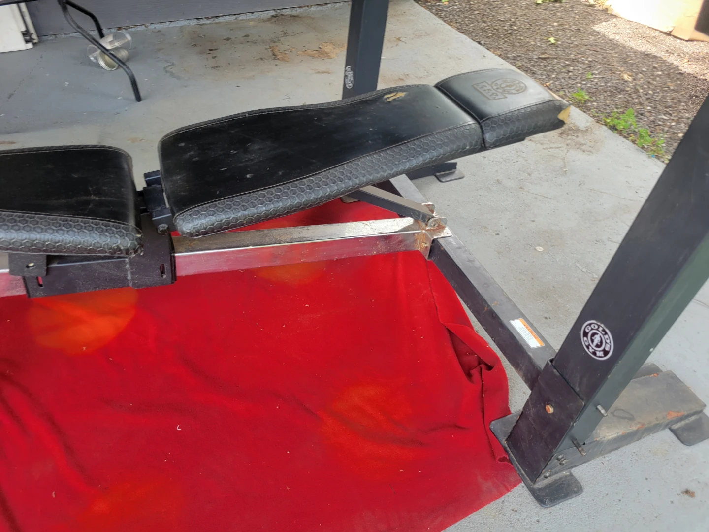 GOLD'S GYM OLYMPIC BENCH WITH SQUAT RACK  HEAVY DUTY - photo 2