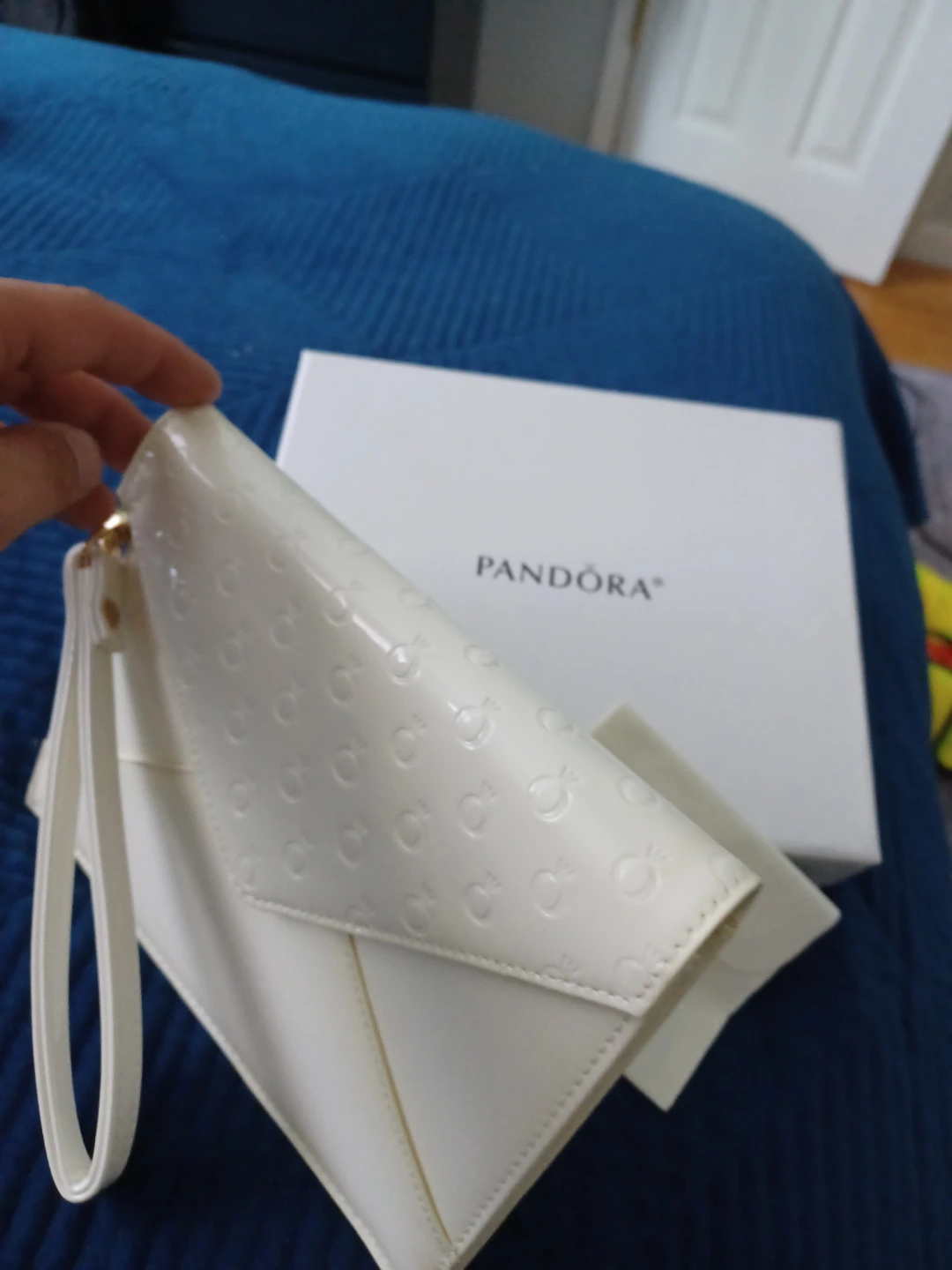 Pandora Cream Clutch Bag with Wrist Strap - photo 3