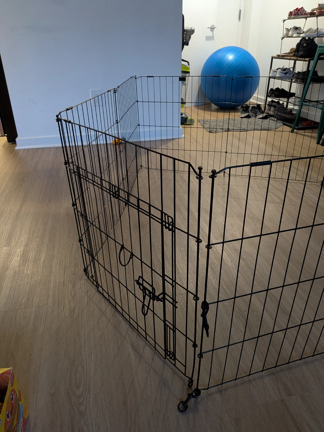Black Metal Exercise Pen / Pet Playpen - photo 2