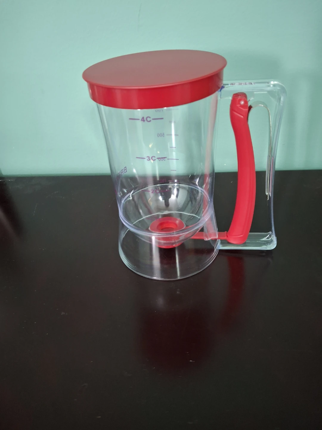 Red and Clear Batter Dispenser