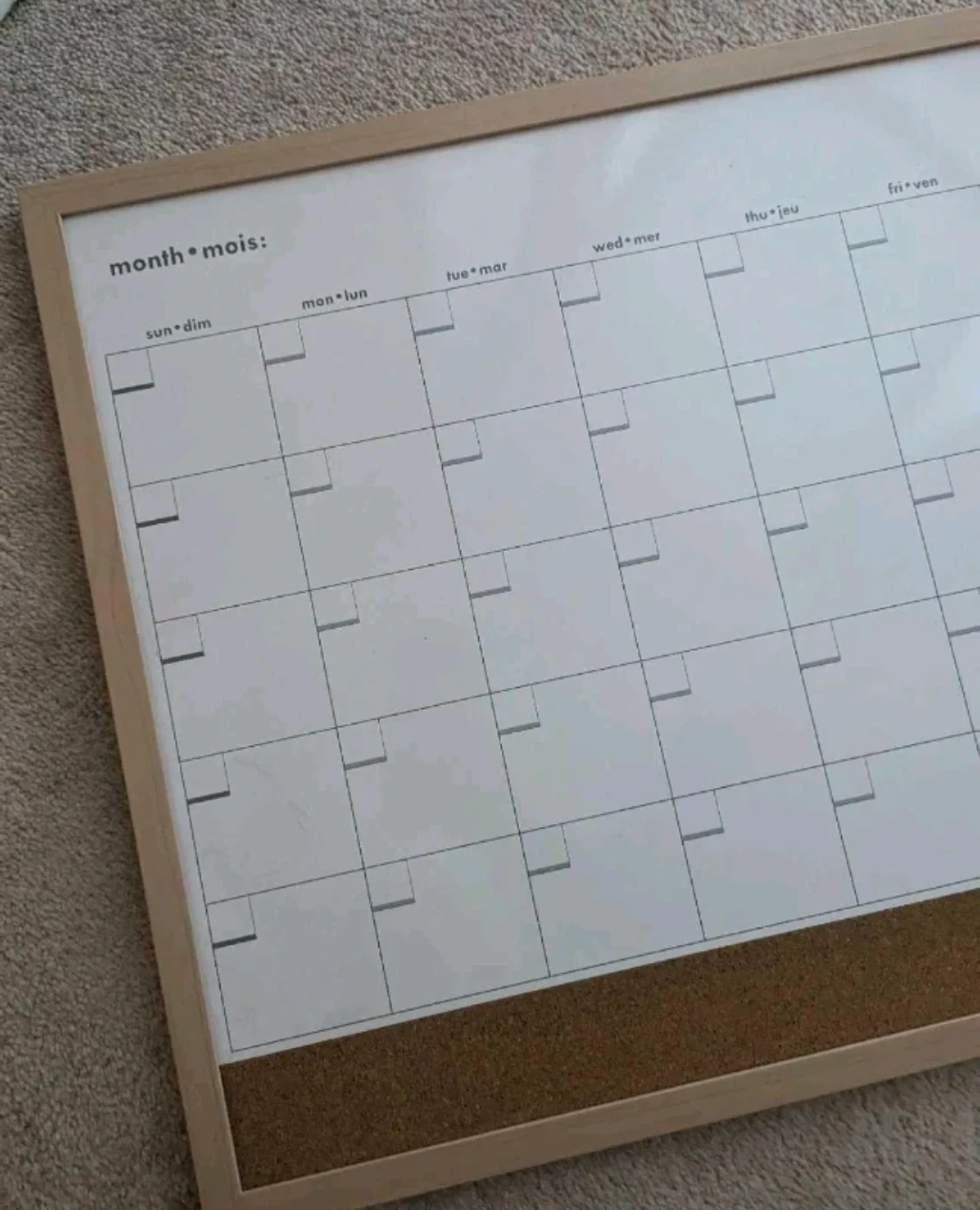 Monthly Dry Erase Calendar Board - photo 2