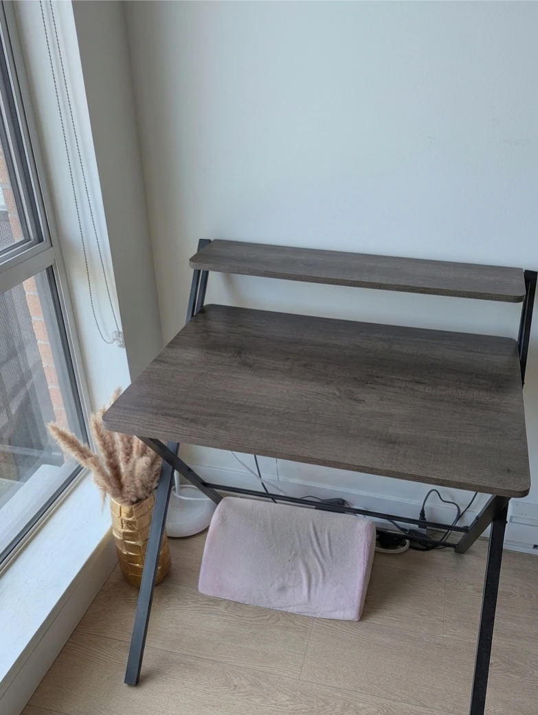 Foldable Desk with Shelf