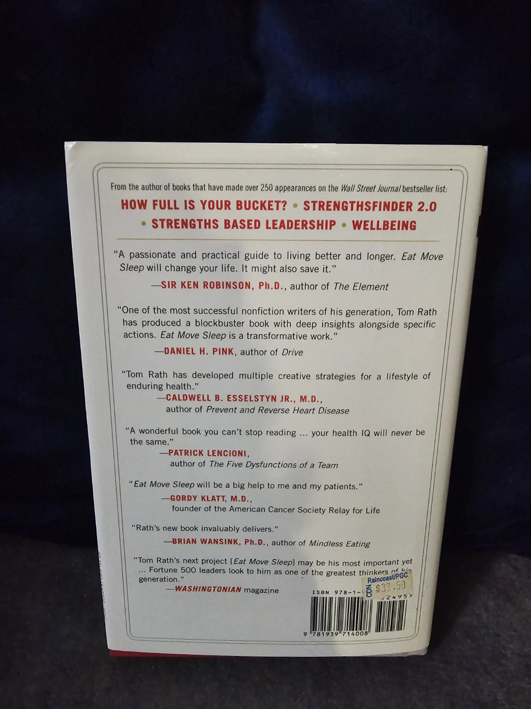 Eat Move Sleep by Tom Rath - Hardcover - photo 3