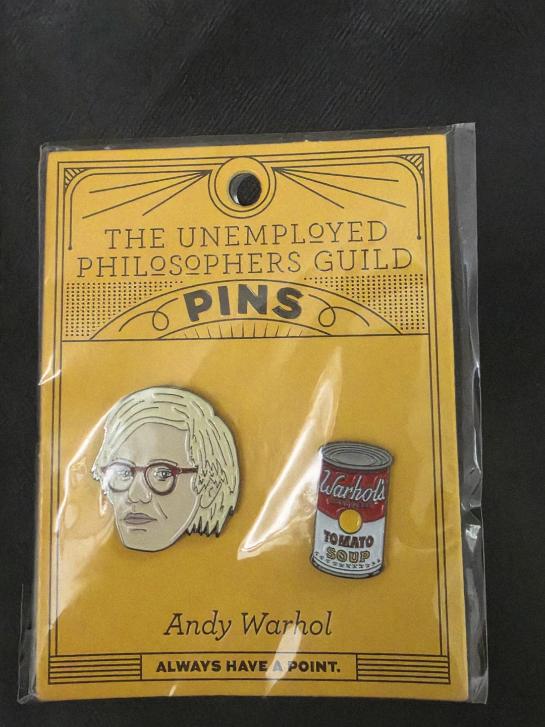 Andy Warhol “Andy & Soup” Pin Set