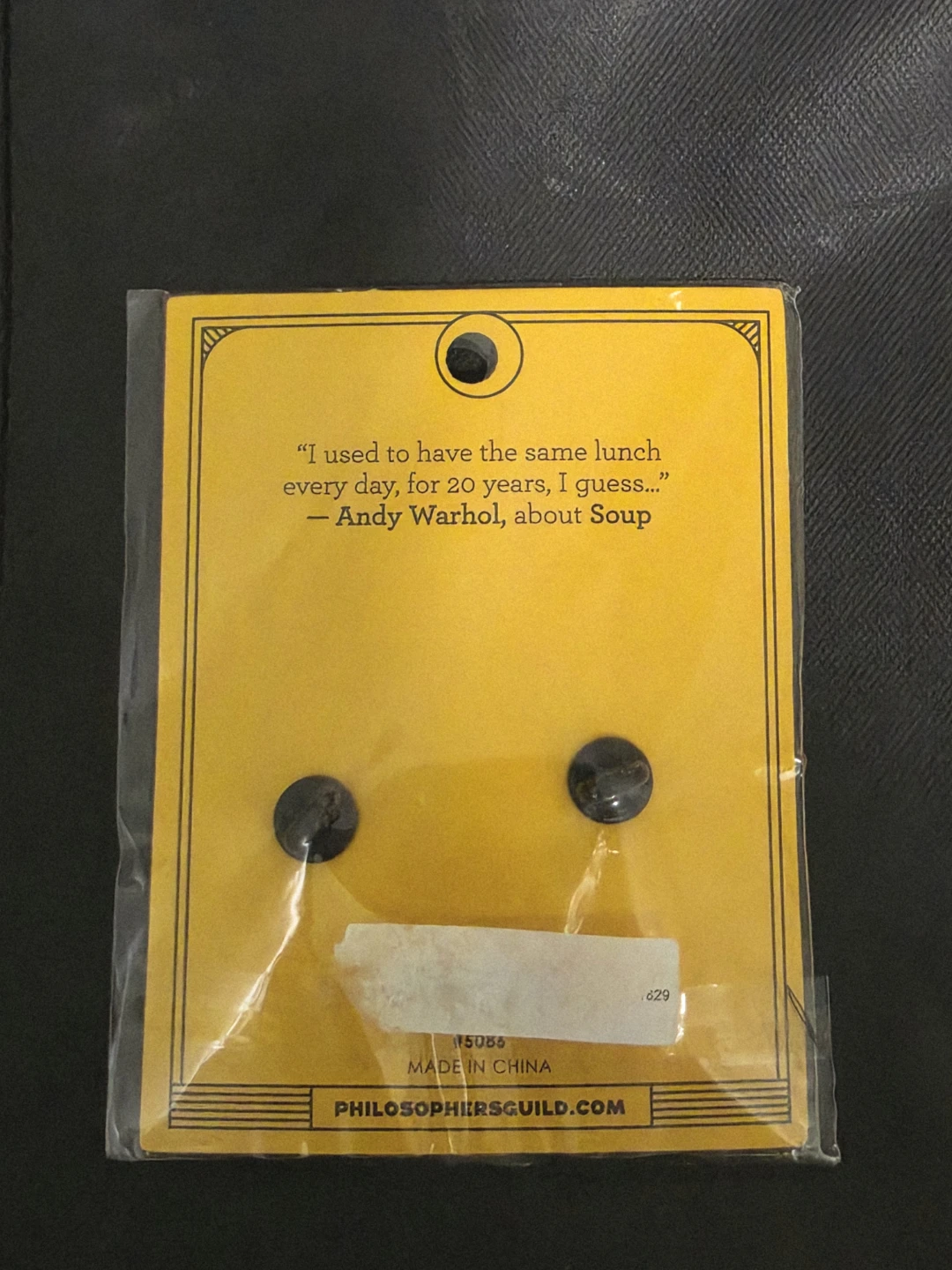 Andy Warhol “Andy & Soup” Pin Set - photo 2
