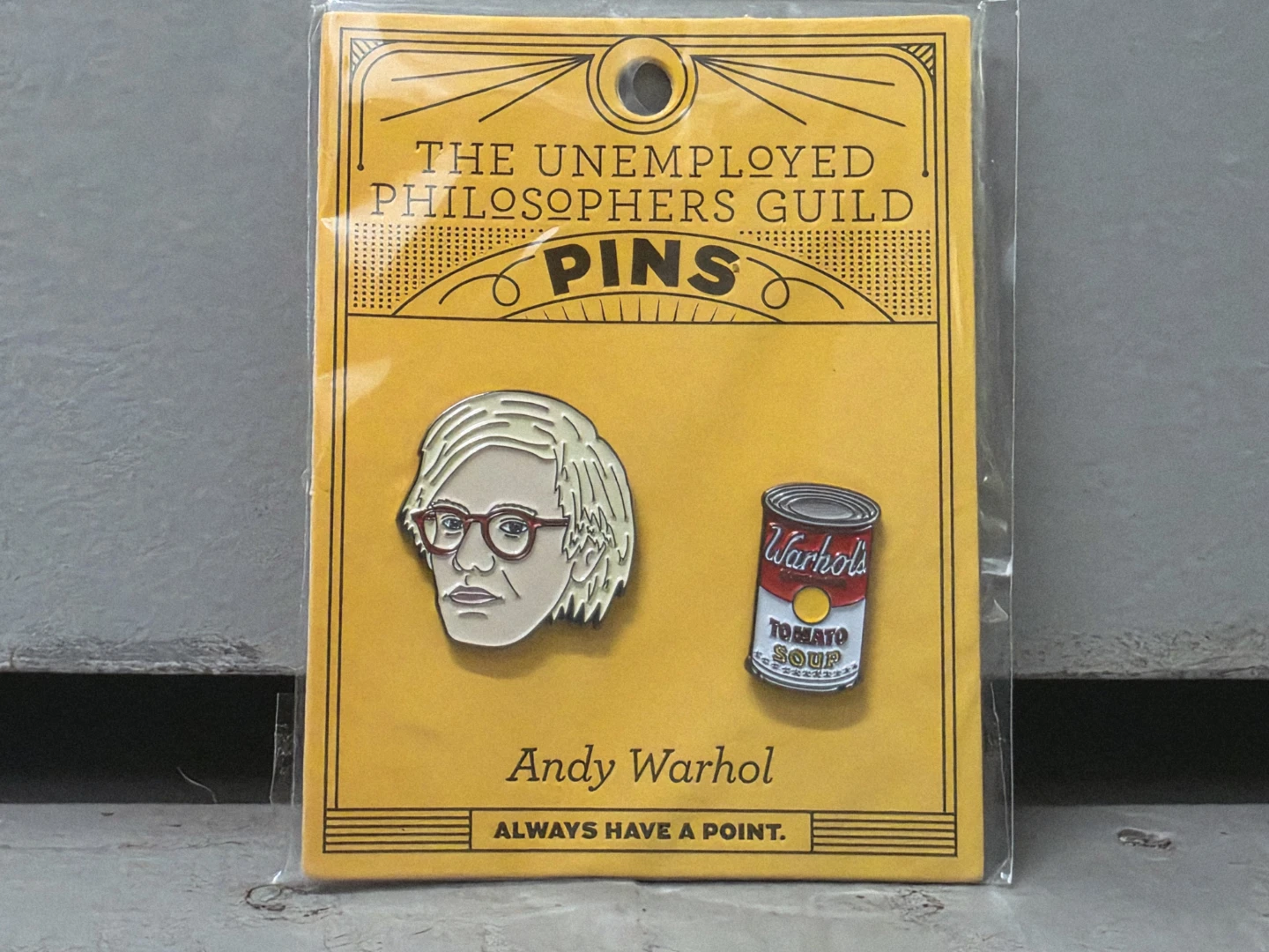 Andy Warhol “Andy & Soup” Pin Set - photo 3