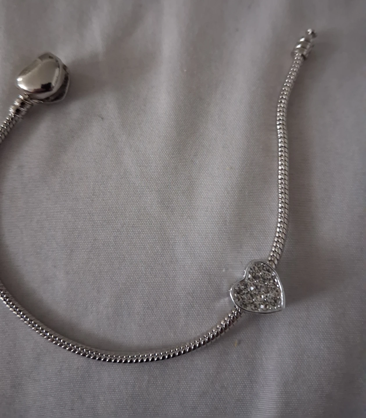 Silver tone necklace and bracelet set - photo 4