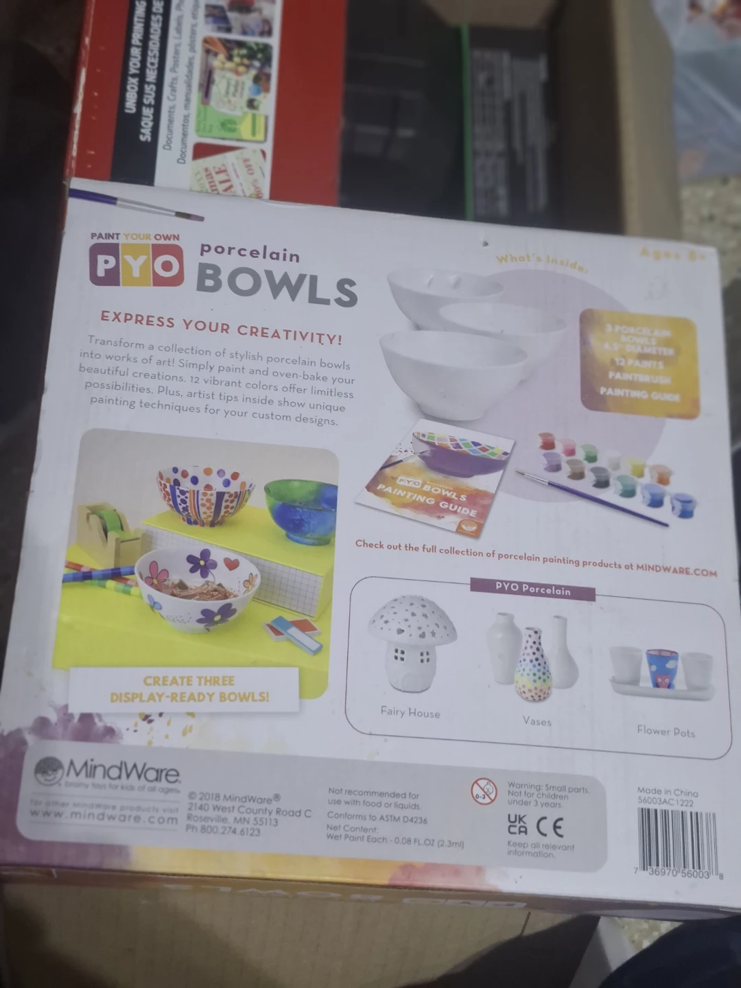 MindWare Paint Your Own Porcelain Bowls PYO Kit - photo 2