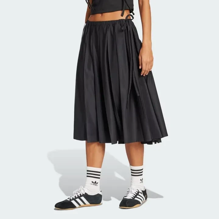 Adidas Pleated Skirt Black with 3-Stripes - photo 5