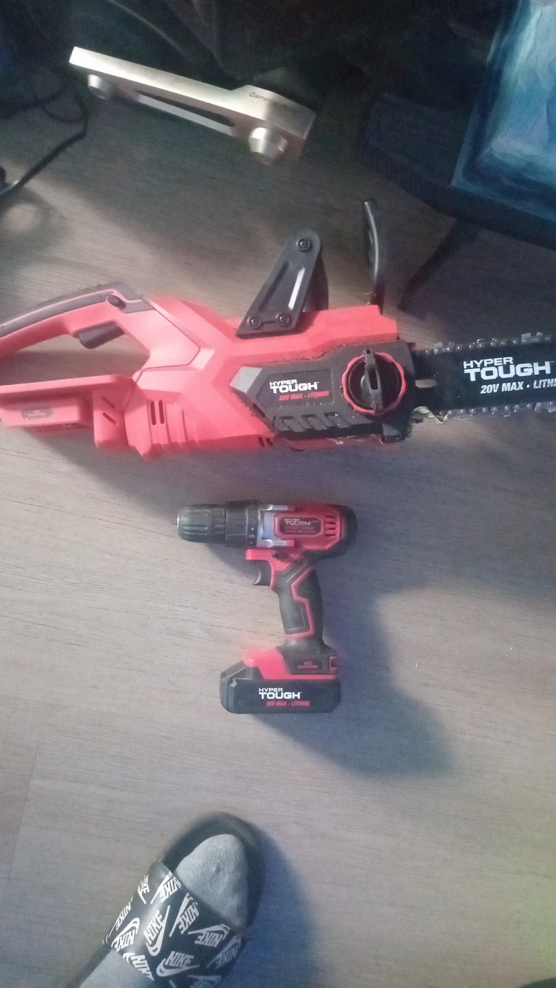 Hypertough chainsaw and drill