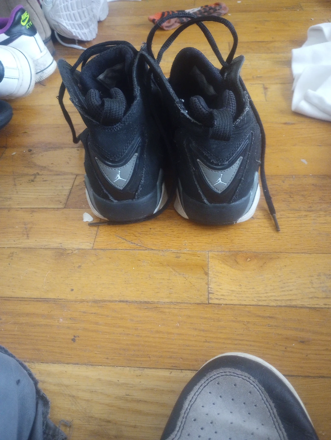 Black Jordan High-Top Sneakers