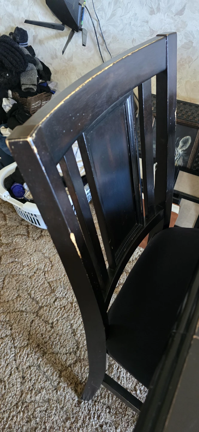 Solid wood pub height table set - photo 3
