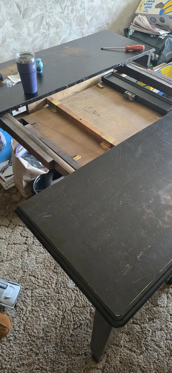 Solid wood pub height table set - photo 4
