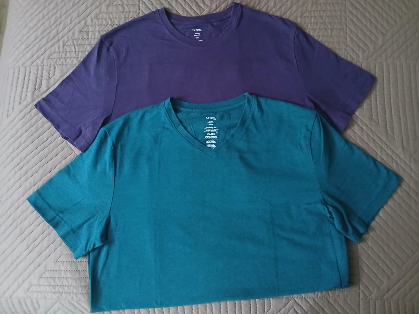George T-Shirts - 2 Pack - Purple & Teal - photo 2