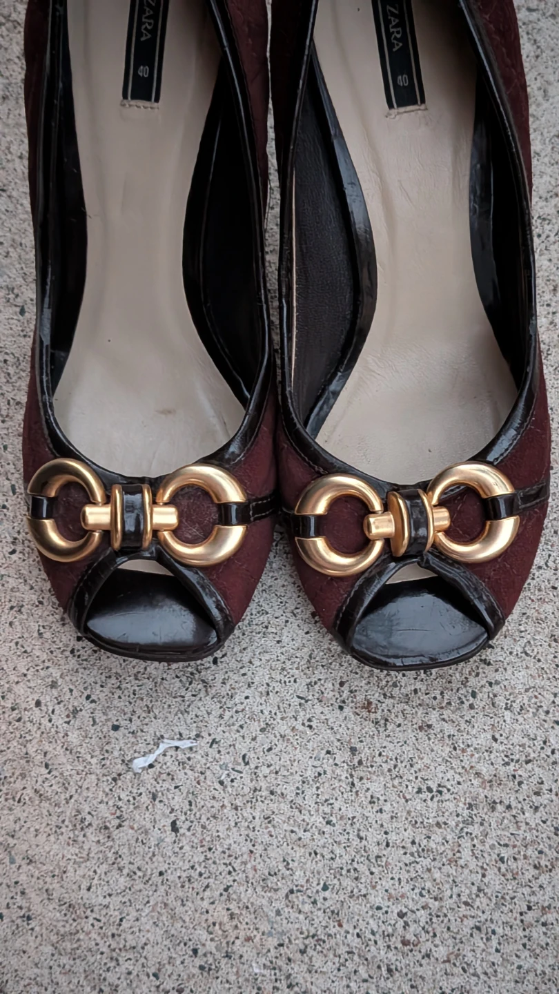 ZARA Women's Peep-Toe Heels - photo 3