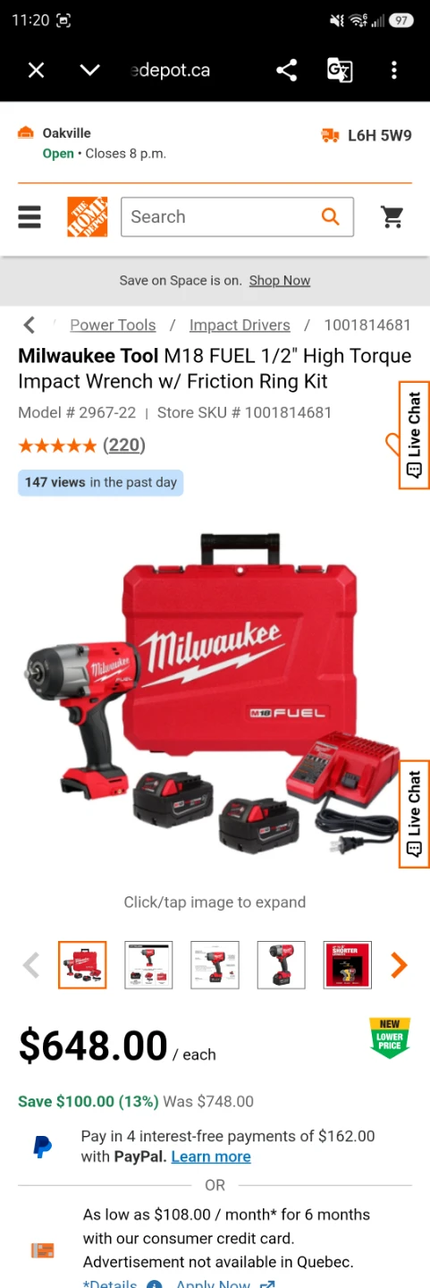 Milwaukee M18 FUEL 1/2" High Torque Impact Wrench Kit - photo 5