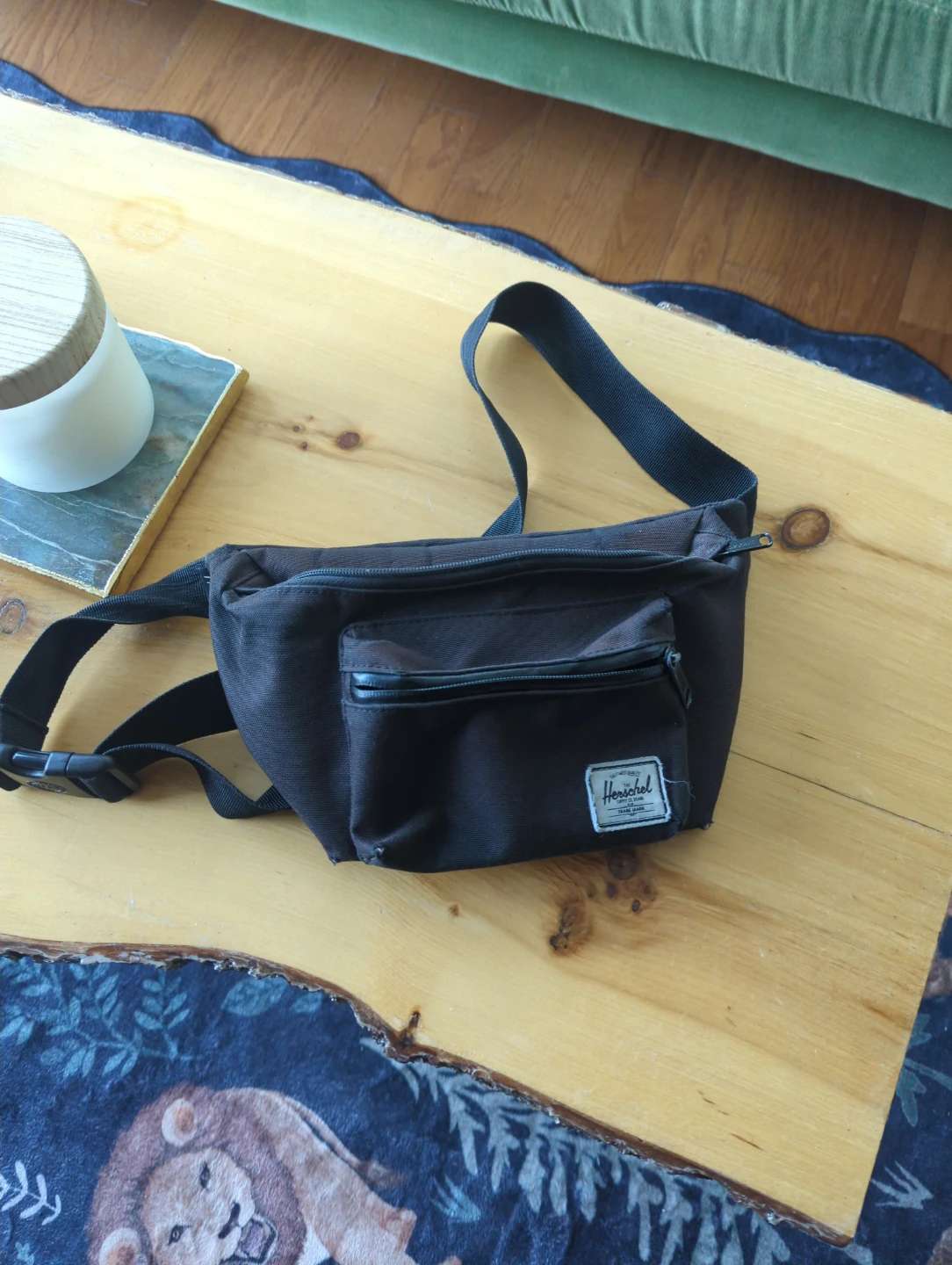 Herschel Black Fanny Pack