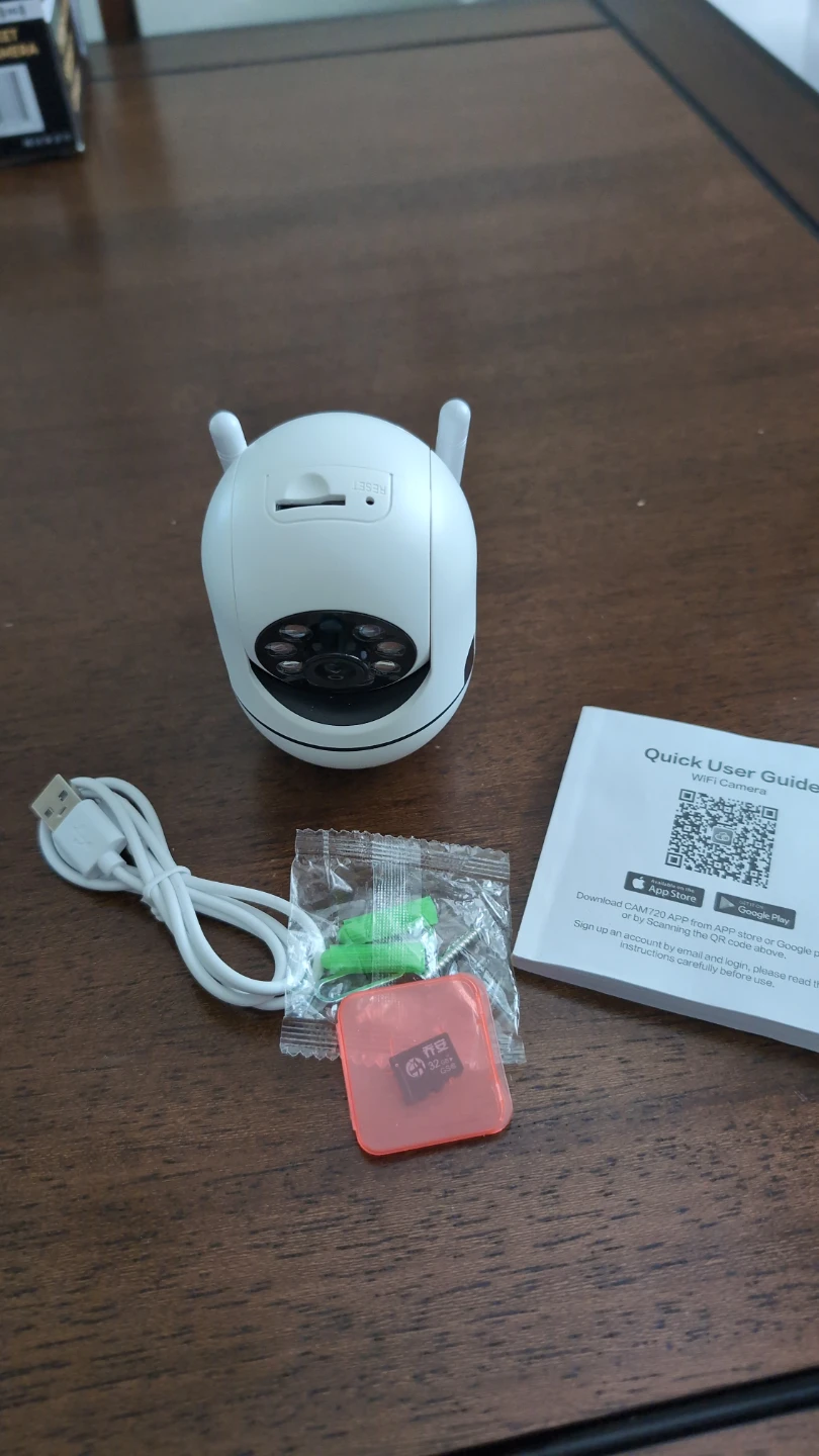 WiFi Camera with 32GB MicroSD Card