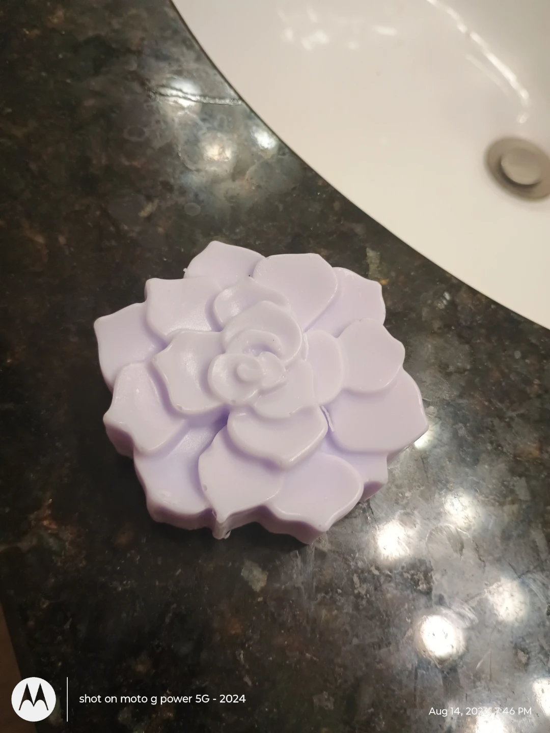 Lavender Succulent Shaped Soap