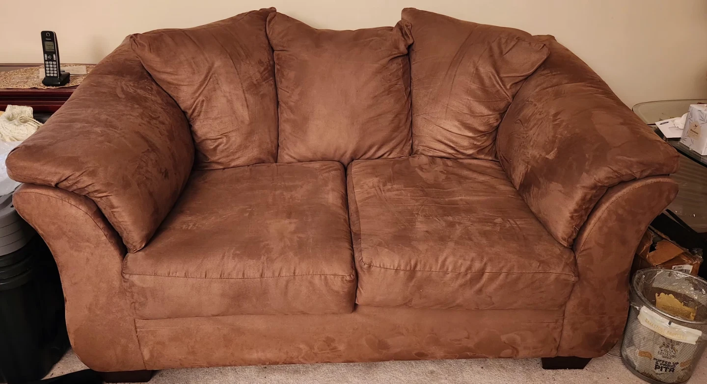 Brown Loveseat Sofa
