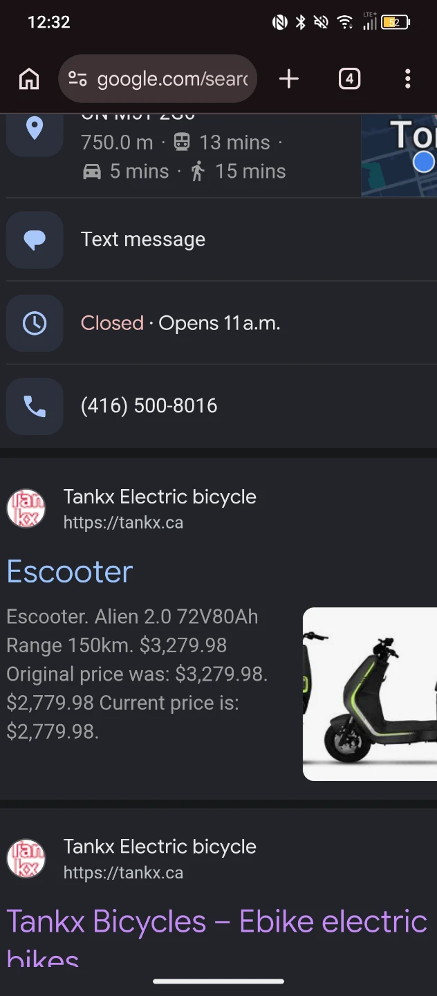 Tankx Alien 2.0 Escooter needs charger but works