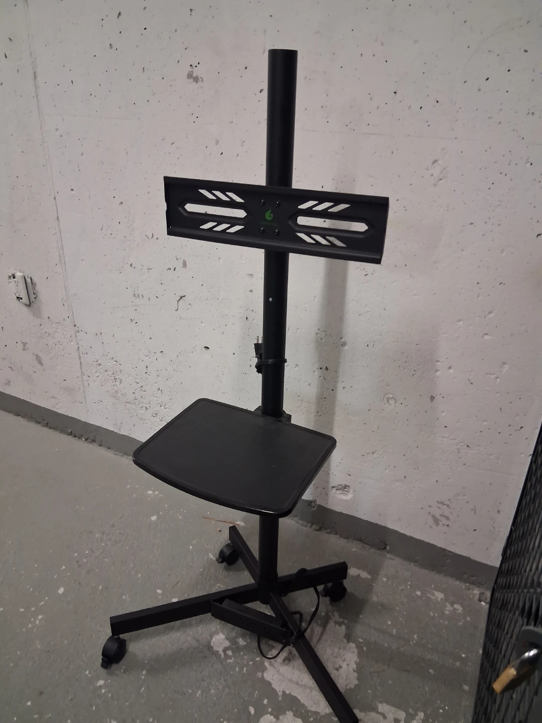 Rolling TV Stand with Adjustable Shelf - photo 4