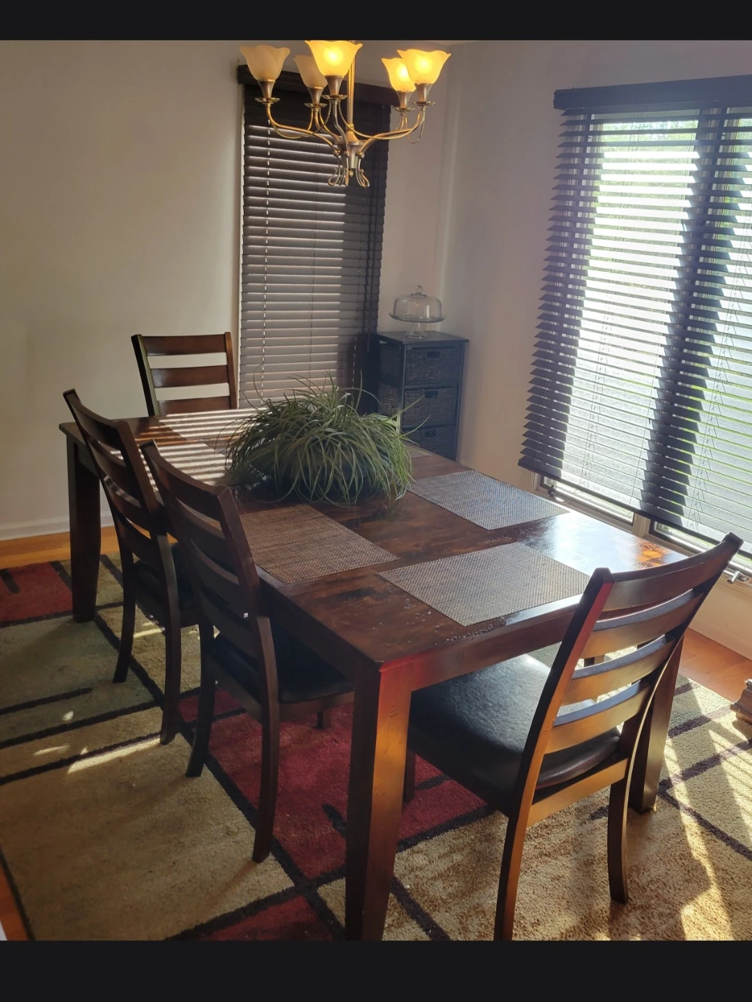 Wooden Dining Table and Chairs