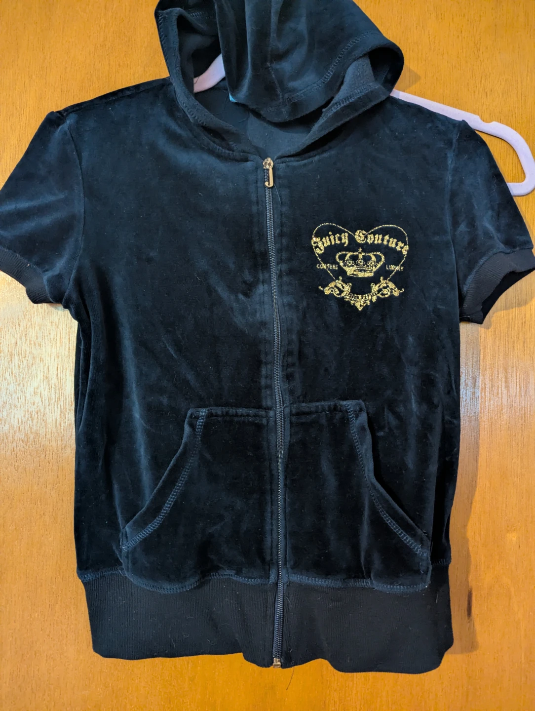 Juicy Couture Black Velour Hoodie