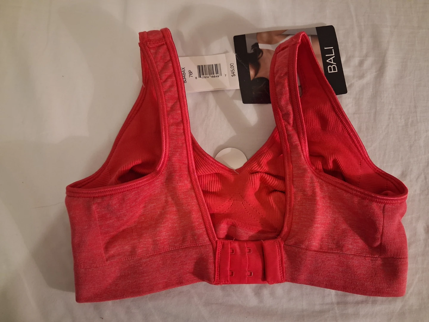 Bali Wire-Free Comfort Bra - Coral - Size S - photo 3