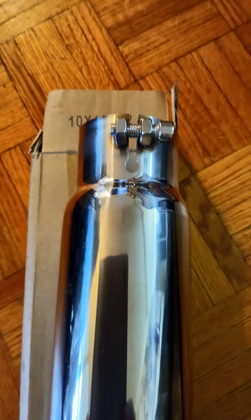 Adjustable Chrome Exhaust Tip. Brand new. - photo 2