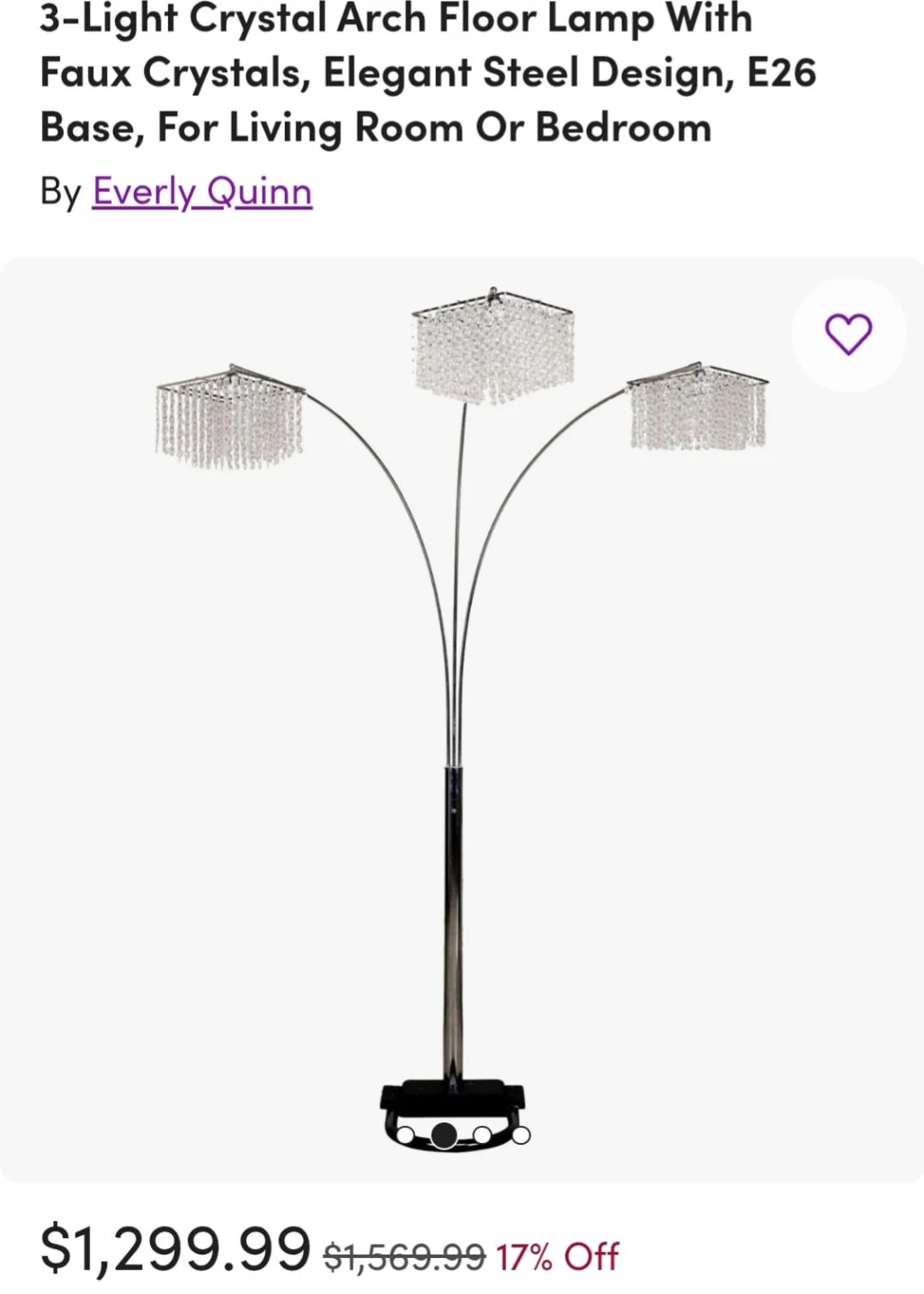 Everly Quinn Funesvalle Floor Lamp - photo 3