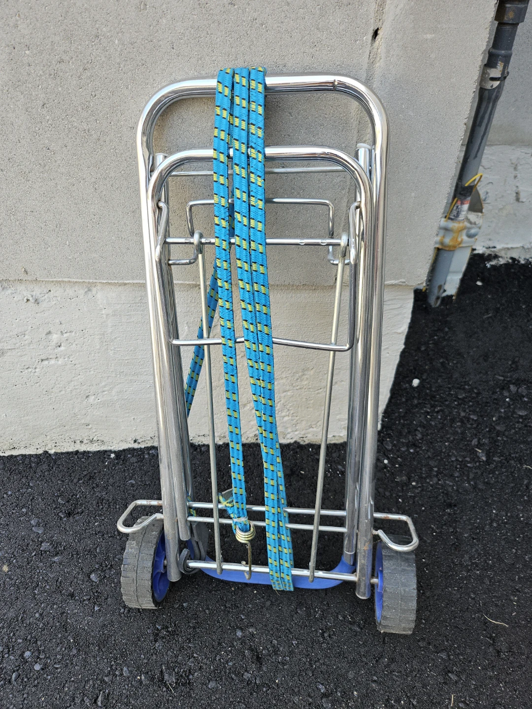 Folding Luggage Cart with Bungee Cords