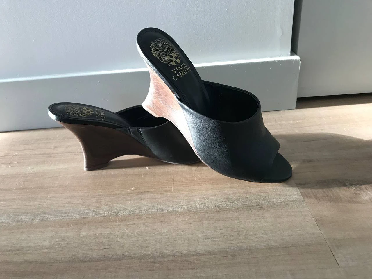 Vince Camuto Black Wedge Mules - photo 3