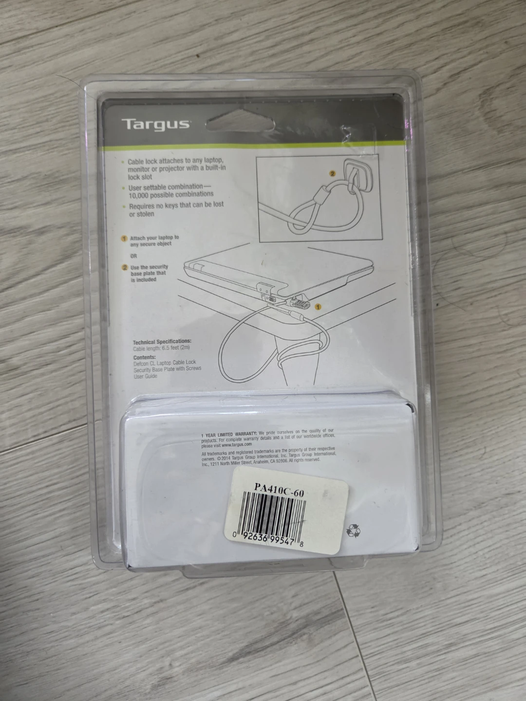 Targus DEFCON CL Laptop Cable Lock - photo 2