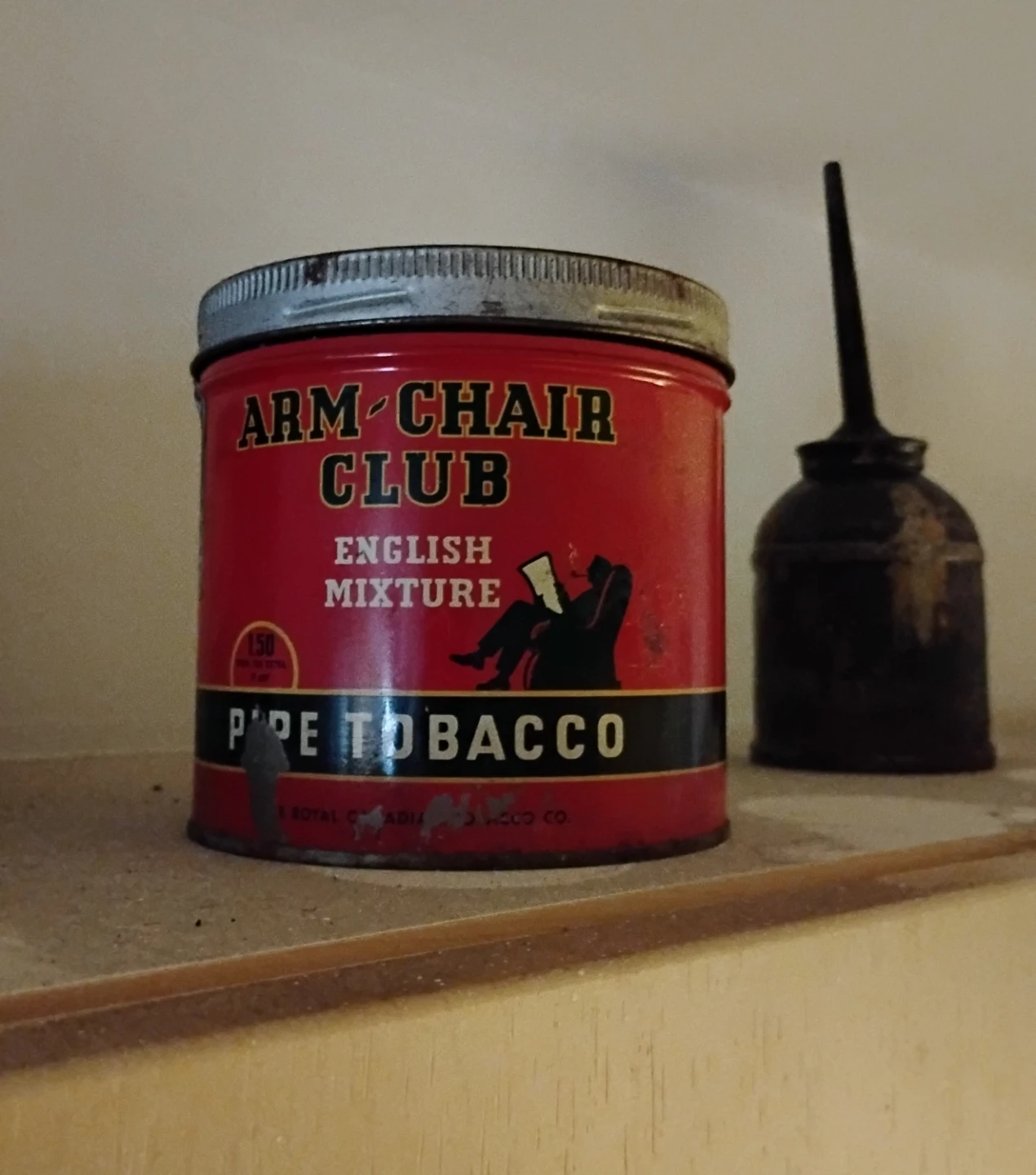 Vintage Arm Chair Club Pipe Tobacco Tin