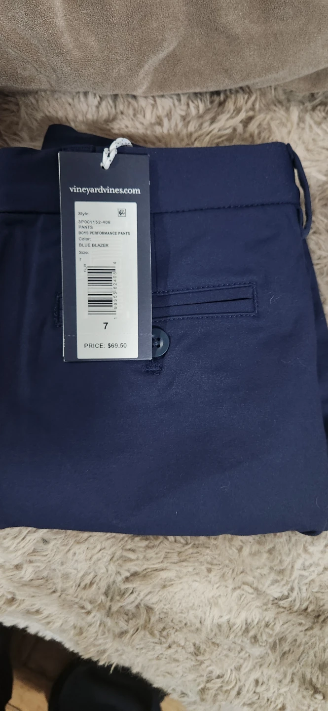 Vineyard Vines Boys Performance Pants Size 7