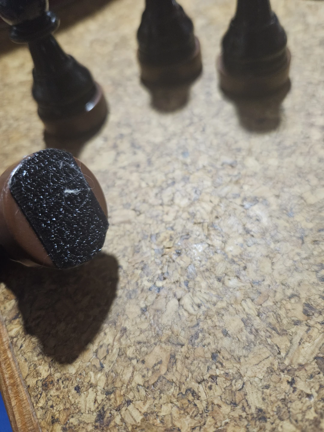 Black and Brown Wooden Chess Pawns (4 pcs) - photo 5