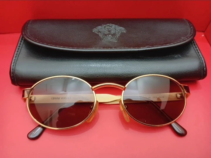 Vintage 90's GIANNI VERSACE Gold-Tone Sunglasses - photo 2