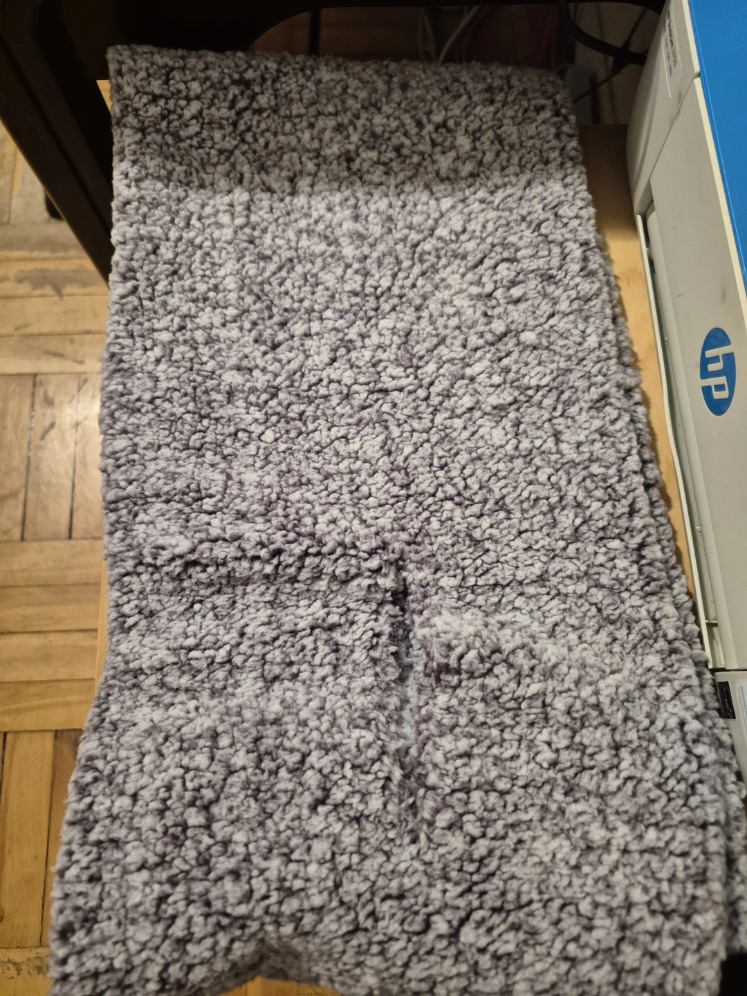 BN)Grey Sherpa Blanket Scarf - photo 2