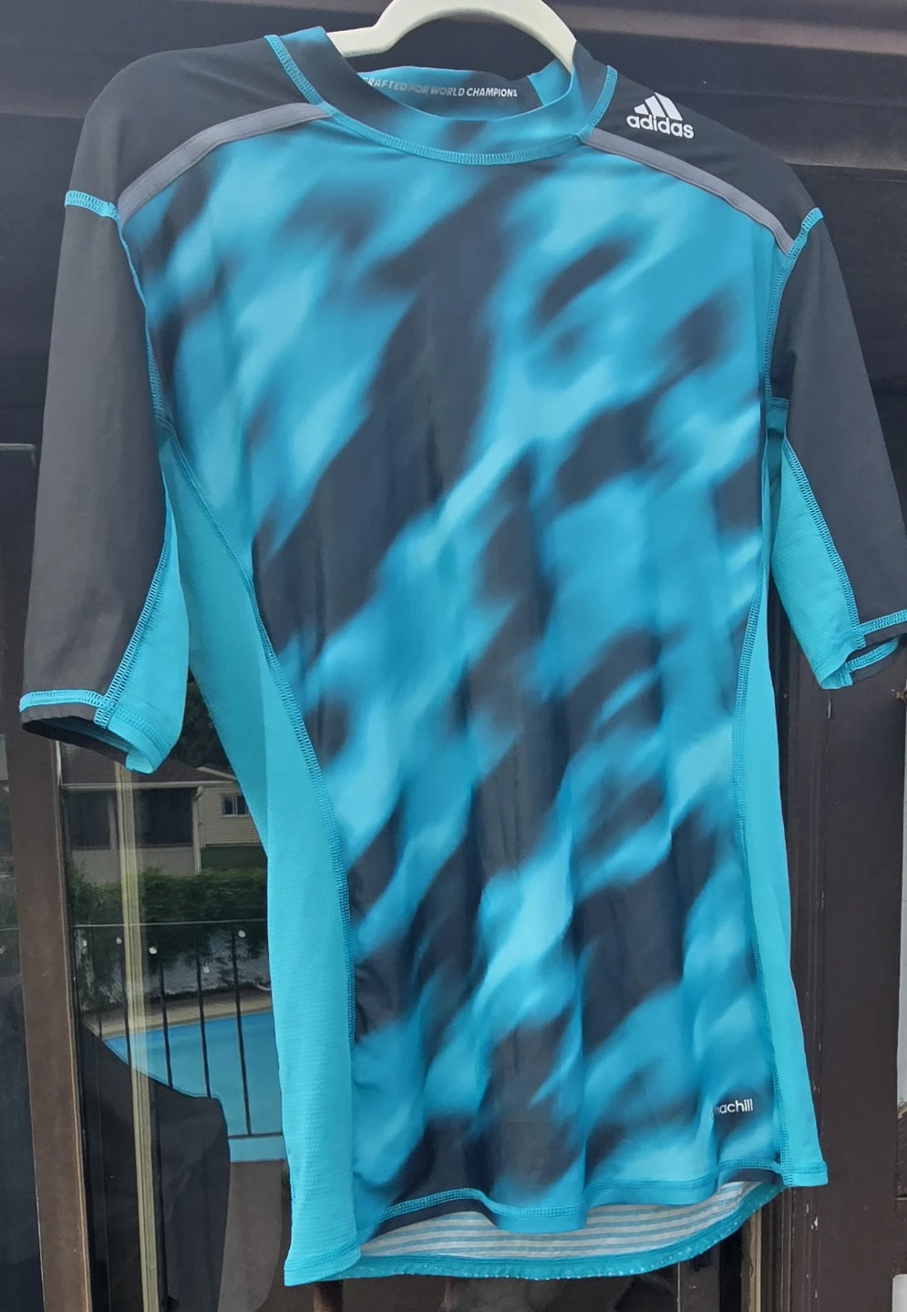 Adidas Men's XL Techfit Climachill compression 3/4 length sleeve