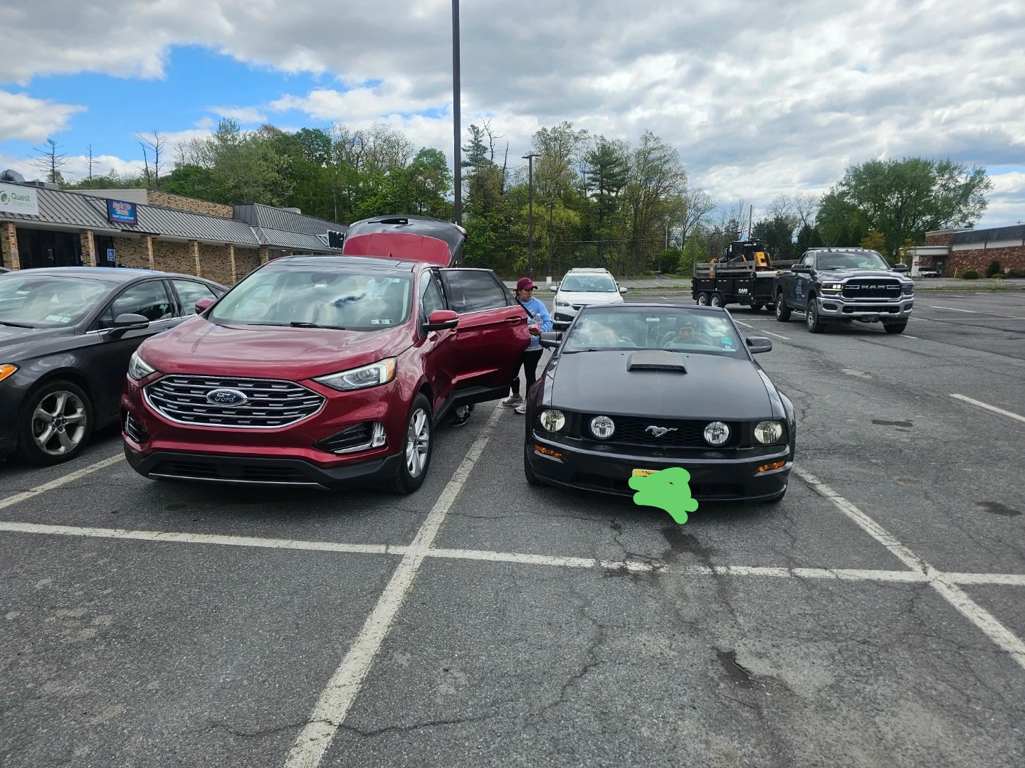 Red Ford Edge SUV
