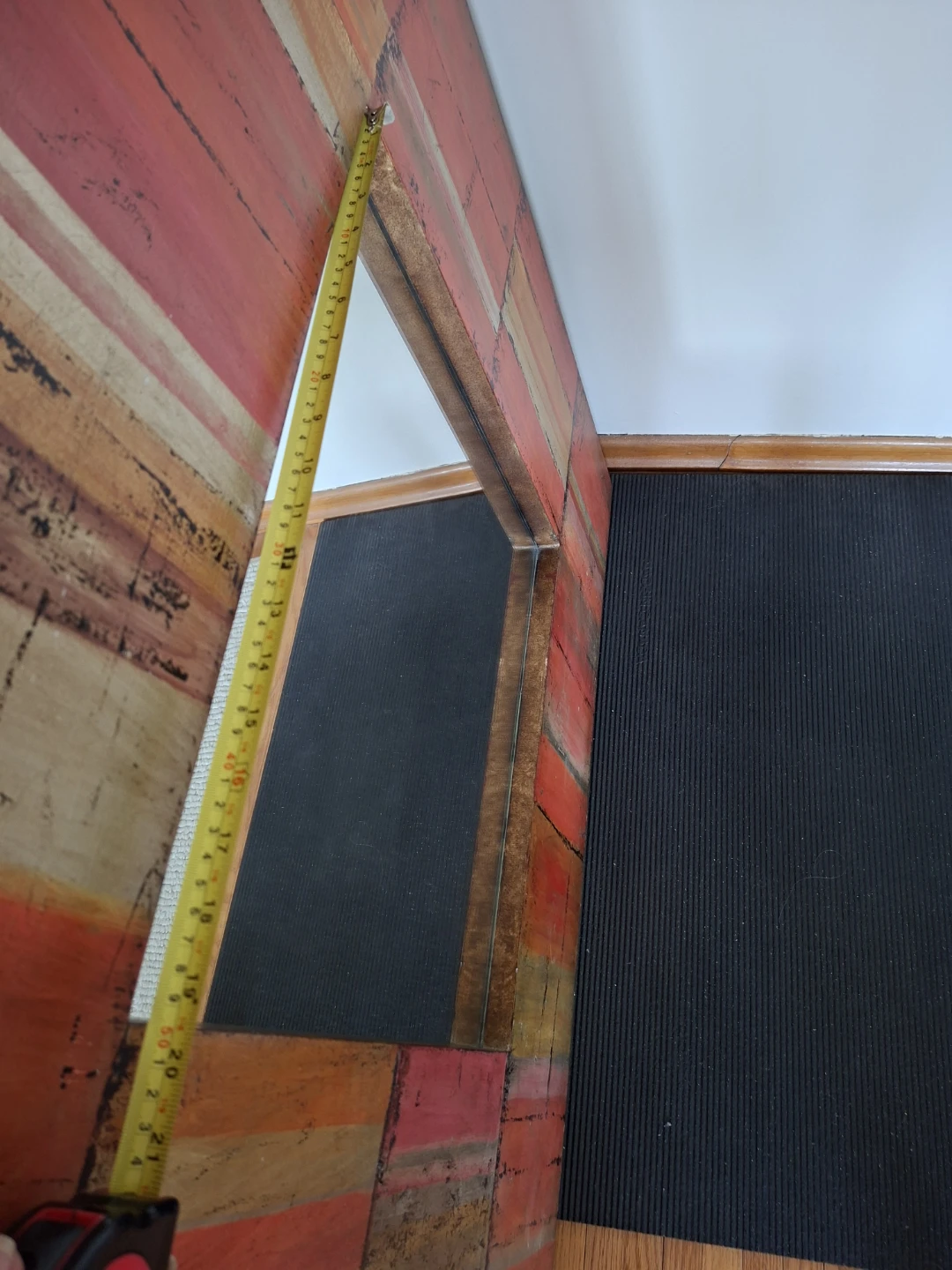 Pier 1 Abstract Painted Square Wall Mirror - photo 5